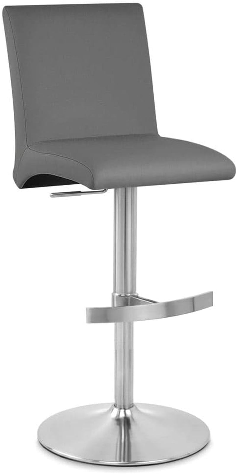 Furniture Modern Coveteur Adjustable Height Swivel Bar Stool in Slate Grey