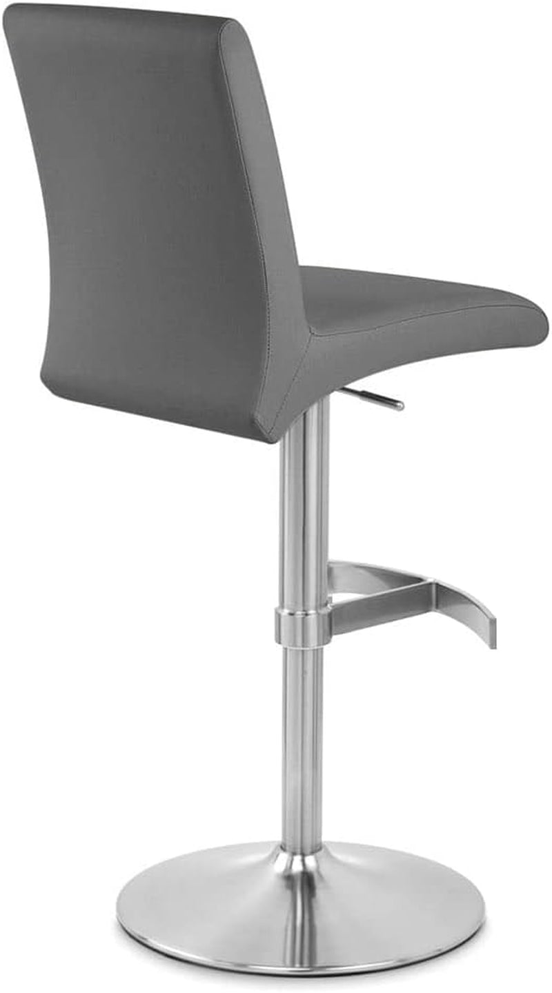 Furniture Modern Coveteur Adjustable Height Swivel Bar Stool in Slate Grey